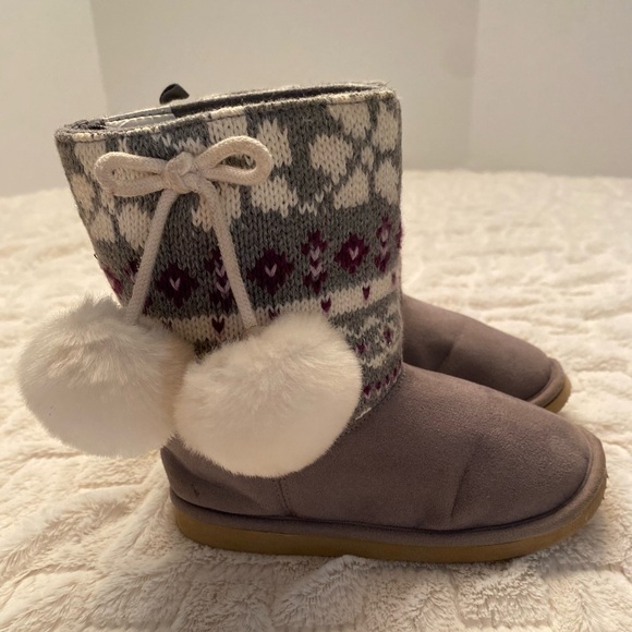 Gymboree Fair Isle Sparkle Sweater Boots - Picture 2 of 9